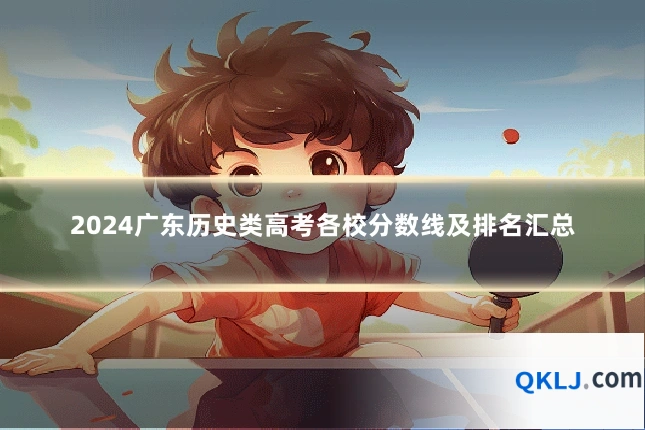 2024广东历史类高考各校分数线及排名汇总