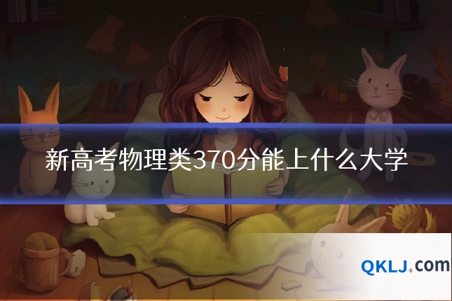 新高考物理类370分能上什么大学