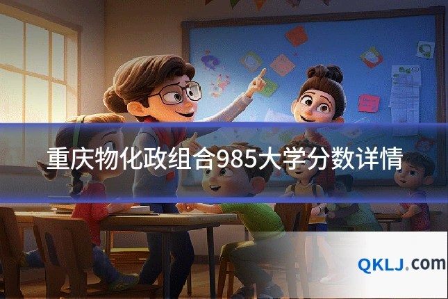 重庆物化政组合985大学分数详情