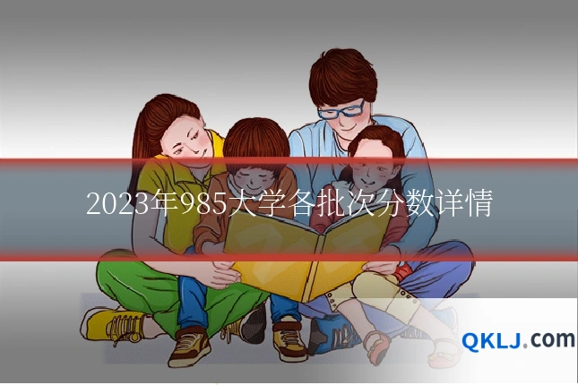 2023年985大学各批次分数详情