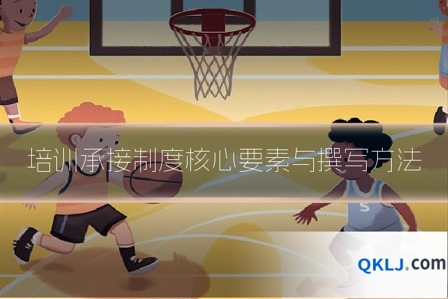 培训承接制度核心要素与撰写方法