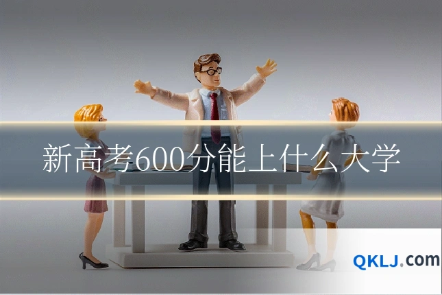 新高考600分能上什么大学