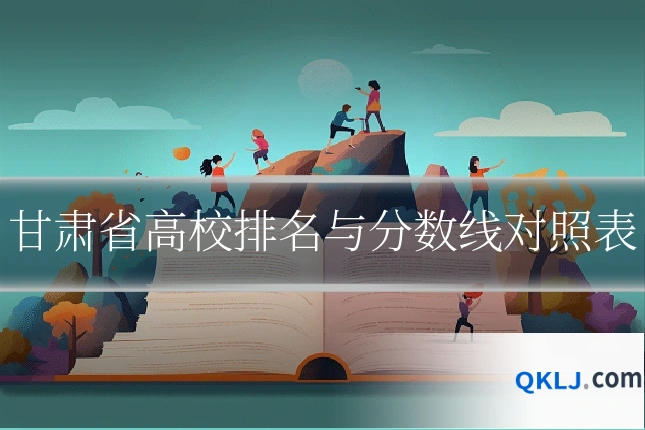 甘肃省高校排名与分数线对照表