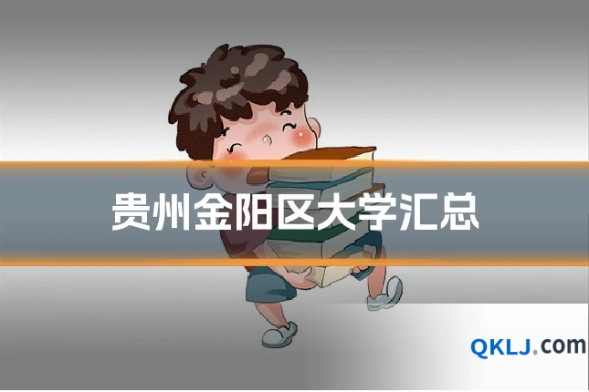 贵州金阳区大学汇总
