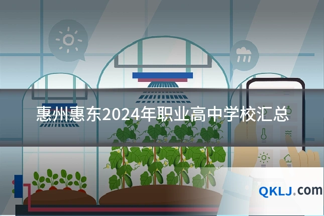 惠州惠东2024年职业高中学校汇总
