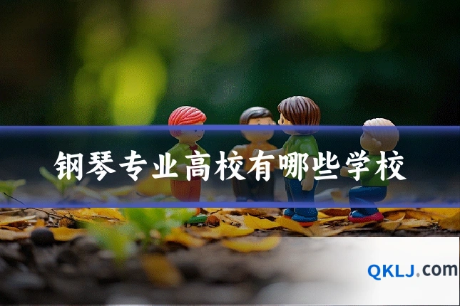 钢琴专业高校有哪些学校