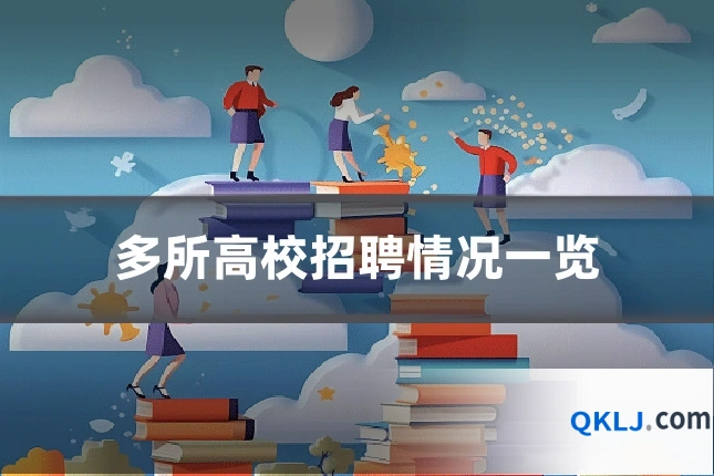 多所高校招聘情况一览