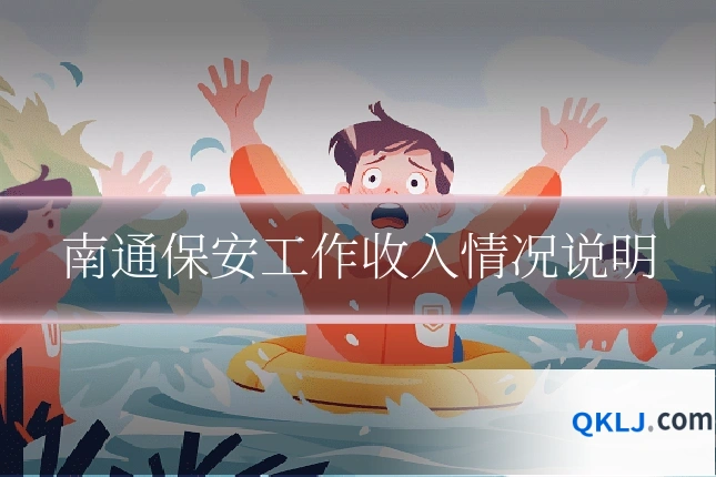 南通保安工作收入情况说明