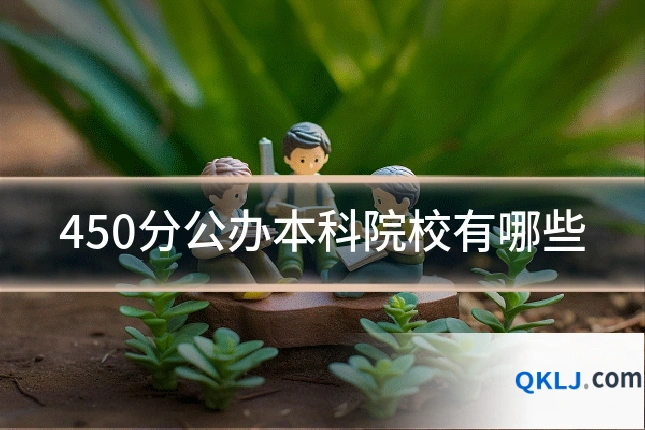 450分公办本科院校有哪些