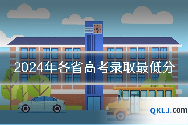 2024年各省高考录取最低分