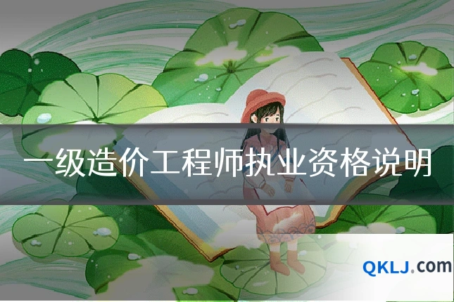 一级造价工程师执业资格说明