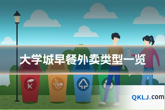 大学城早餐外卖类型一览