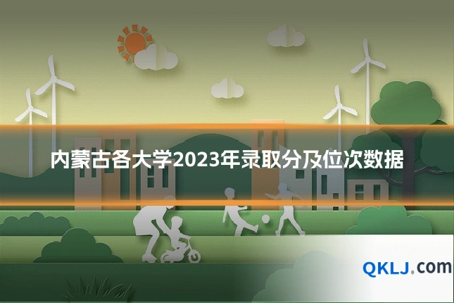 内蒙古各大学2023年录取分及位次数据