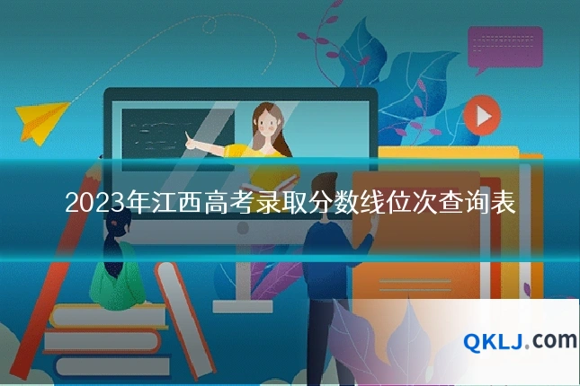 2023年江西高考录取分数线位次查询表