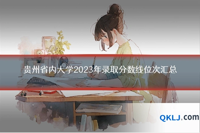 贵州省内大学2023年录取分数线位次汇总