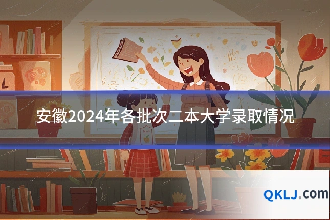 安徽2024年各批次二本大学录取情况
