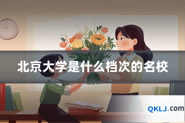 北京大学是什么档次的名校