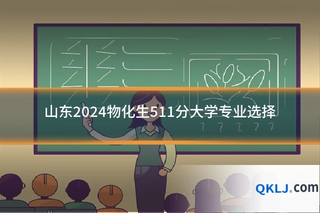 山东2024物化生511分大学专业选择