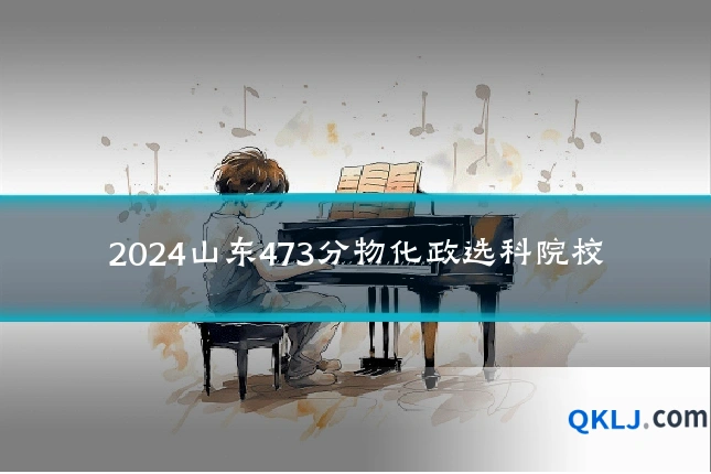 2024山东473分物化政选科院校