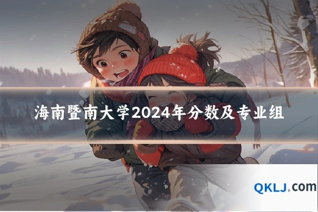 海南暨南大学2024年分数及专业组