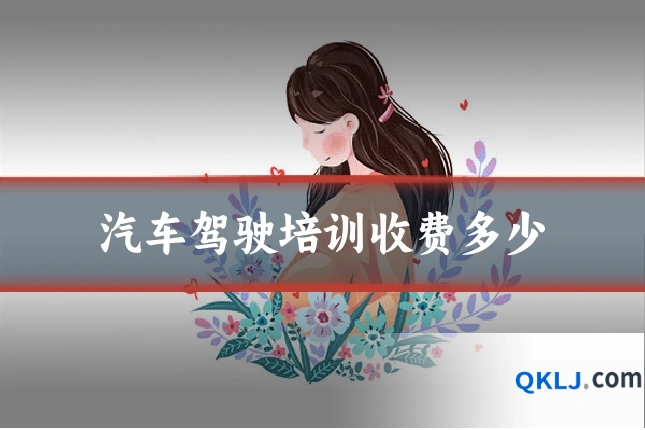 汽车驾驶培训收费多少