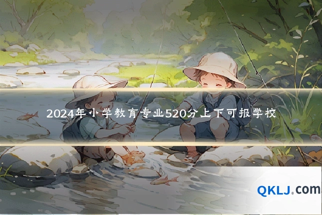 2024年小学教育专业520分上下可报学校