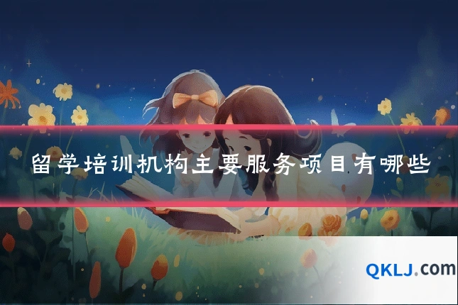 留学培训机构主要服务项目有哪些