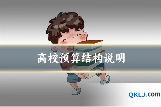 高校预算结构说明