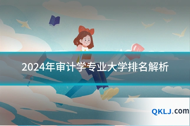 2024年审计学专业大学排名解析