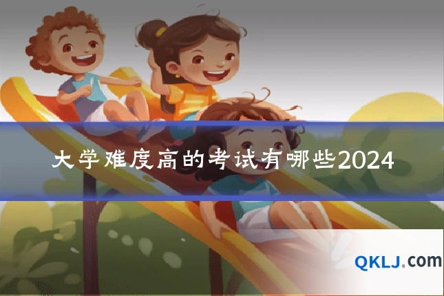 大学难度高的考试有哪些2024