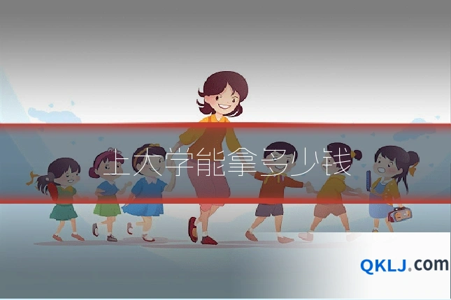 上大学能拿多少钱