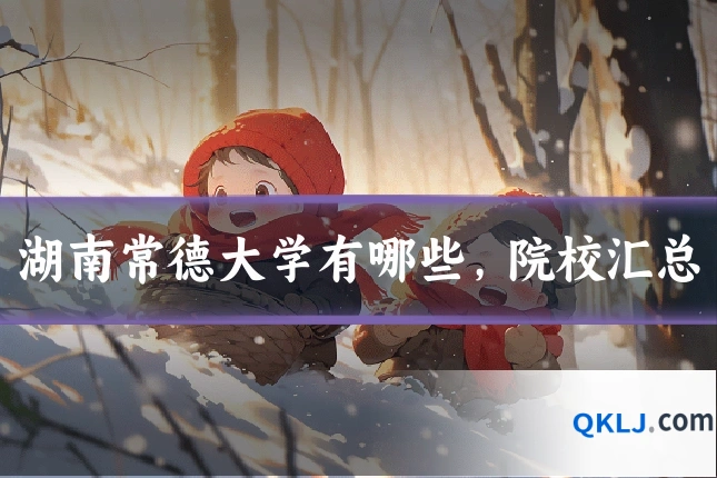 湖南常德大学有哪些,院校汇总