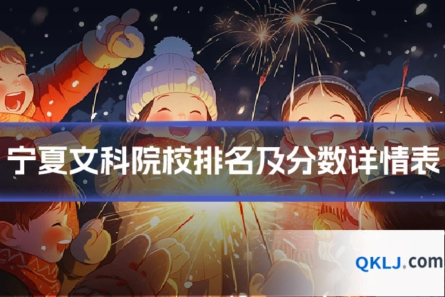 宁夏文科院校排名及分数详情表