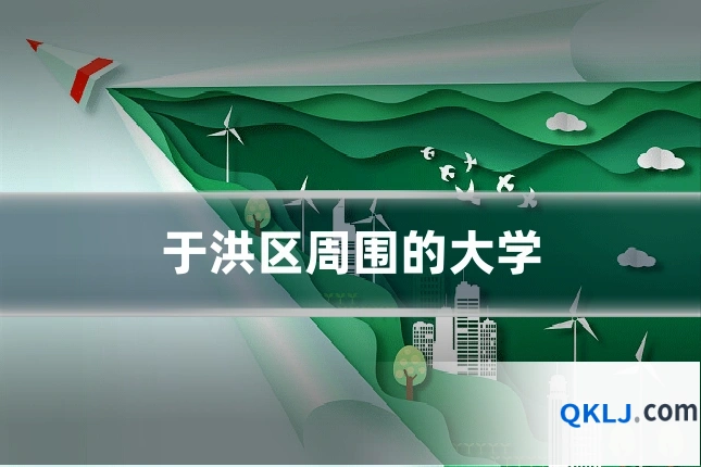 于洪区周围的大学