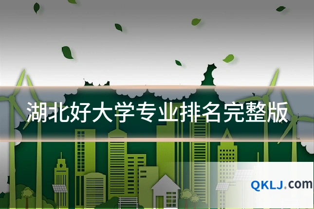 湖北好大学专业排名完整版