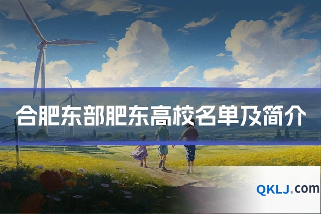 合肥东部肥东高校名单及简介
