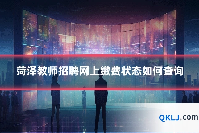 菏泽教师招聘网上缴费状态如何查询