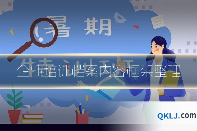 企业培训档案内容框架整理