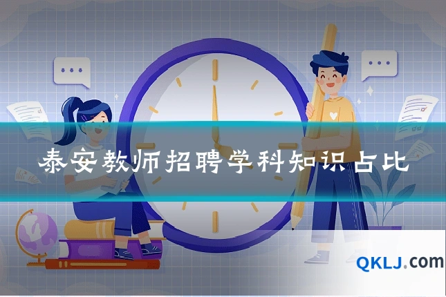 泰安教师招聘学科知识占比