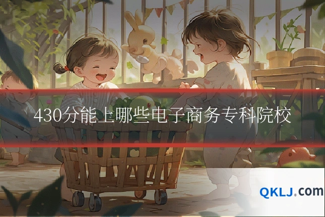 430分能上哪些电子商务专科院校