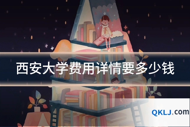 西安大学费用详情要多少钱