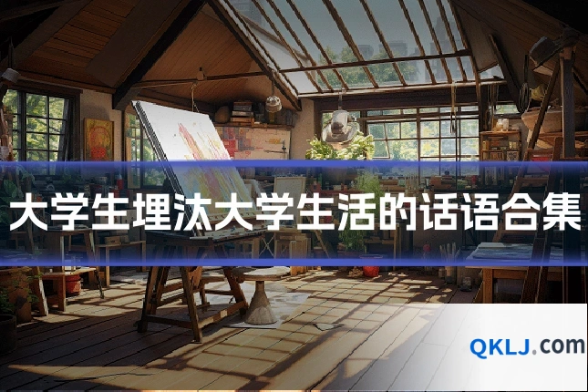 大学生埋汰大学生活的话语合集