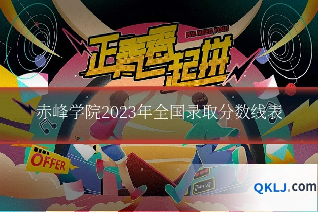 赤峰学院2023年全国录取分数线表