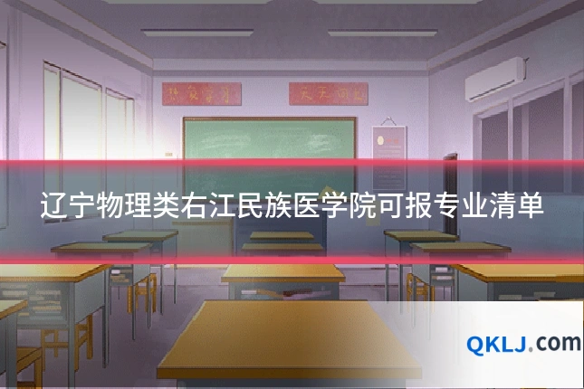 辽宁物理类右江民族医学院可报专业清单