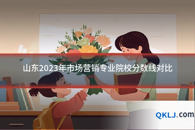 山东2023年市场营销专业院校分数线对比