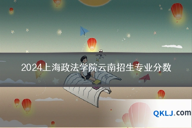 2024上海政法学院云南招生专业分数