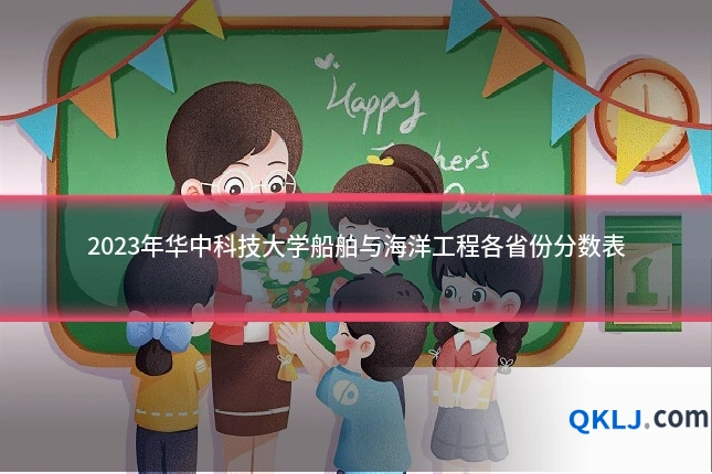 2023年华中科技大学船舶与海洋工程各省份分数表