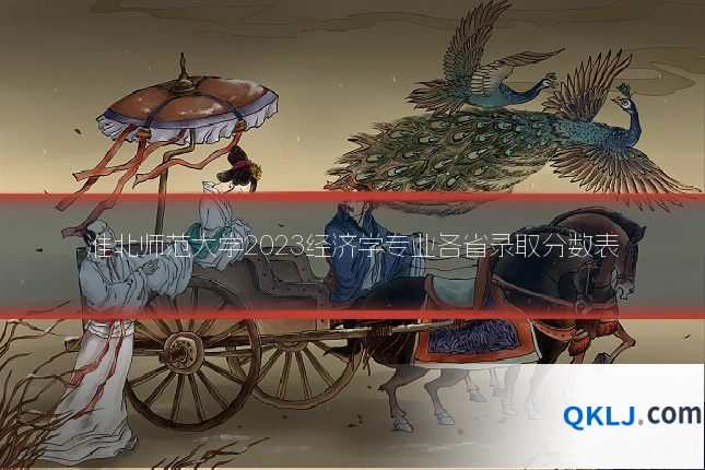 淮北师范大学2023经济学专业各省录取分数表