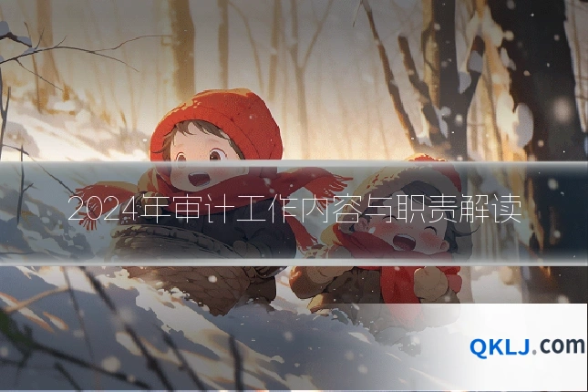 2024年审计工作内容与职责解读