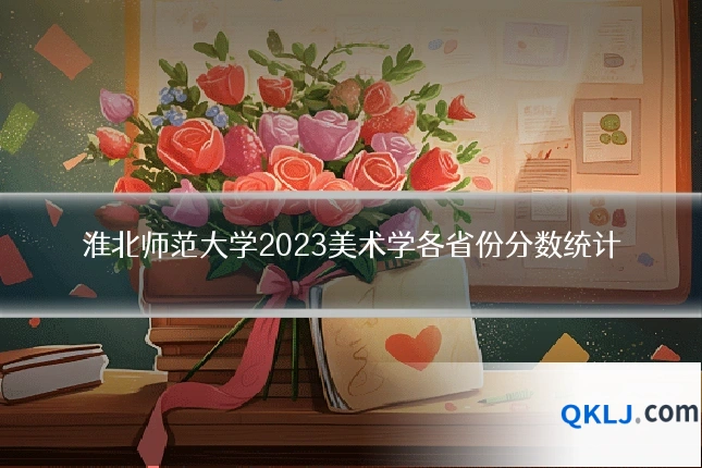 淮北师范大学2023美术学各省份分数统计